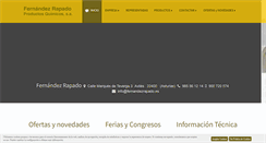 Desktop Screenshot of fernandezrapado.es