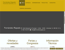 Tablet Screenshot of fernandezrapado.es